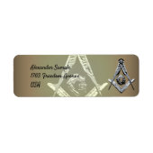Masonic Minds (Silvery) Etiket (Voorkant)