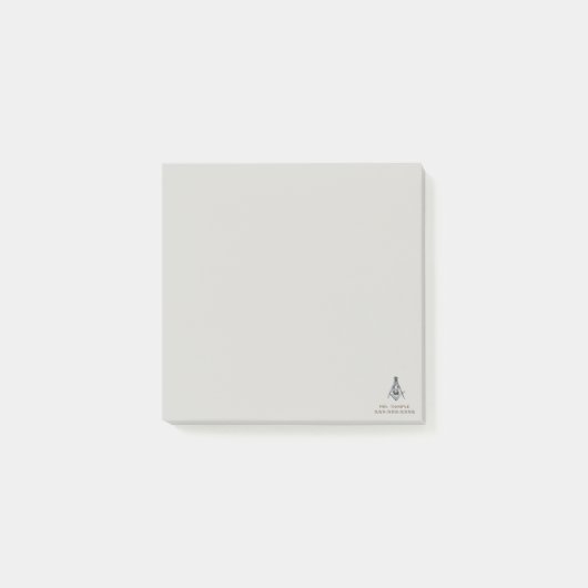 Masonic Minds (Silvery) Post-it® Notes (Voorkant)