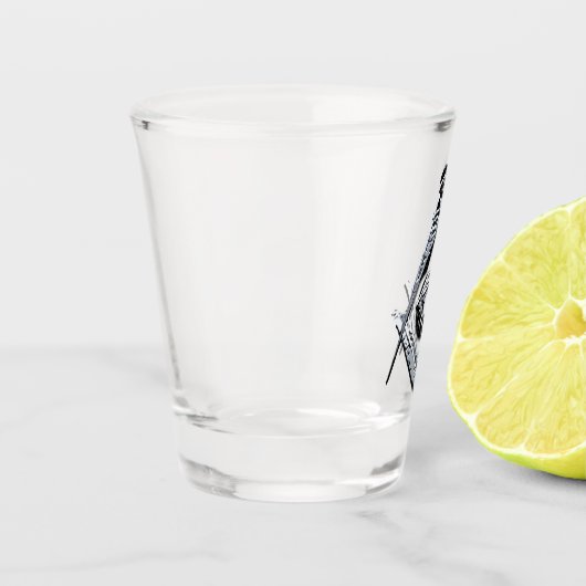 Masonic Minds (Silvery) Shot Glas (Links)