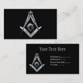 Masonic Minds (Silvery) Visitekaartje (Voorkant / Achterkant)