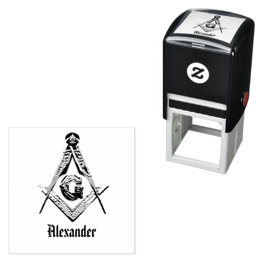 Masonic Minds (Silvery) Zelfinktende Stempel (In situ)