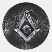 Masonic Minds (SilverySwish) Ronde Sticker (Voorkant)