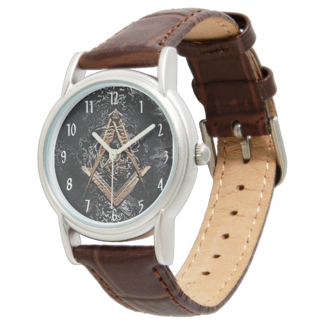 Masonic Minds (Swish) Horloge (Gekanteld)