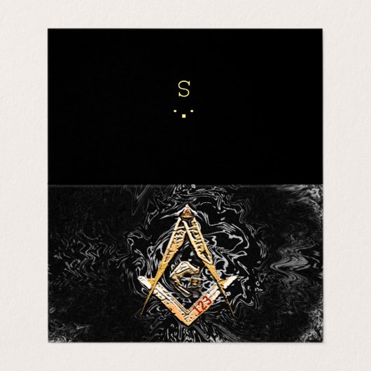 Masonic Minds (Swish) Visitekaartje (Buitenkant ongevouwen)
