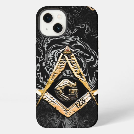 Masonic Minds (YellowishSwish) iPhone Hoesje (Achterkant)