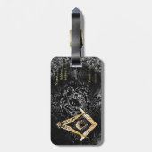 Masonic Minds (YellowSwish) Bagagelabel (Achterkant verticaal)