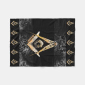 Masonic Minds (YellowSwish) Fleece Deken (Voorkant (Horizontaal))