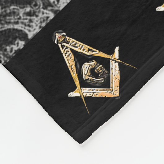 Masonic Minds (YellowSwish) Fleece Deken (Hoek)