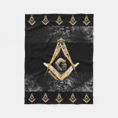 Masonic Minds (YellowSwish) Fleece Deken (Voorkant)