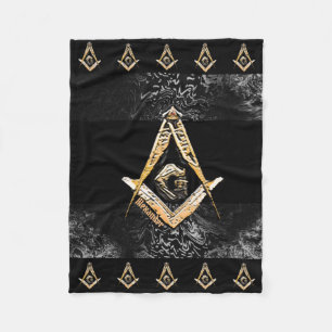 Masonic Minds (YellowSwish) Fleece Deken