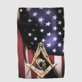 Masonic Minds (YellowSwish) Verenigde Staten Golfhanddoek (Voorkant)