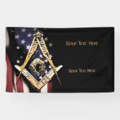 Masonic Minds (YellowSwish) Verenigde Staten Spandoek (Horizontaal)