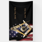 Masonic Minds (YellowSwish) Verenigde Staten Spandoek (Verticaal)