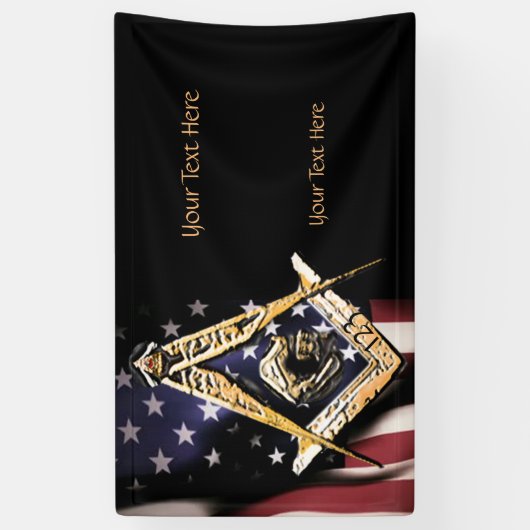 Masonic Minds (YellowSwish) Verenigde Staten Spandoek (Verticaal)