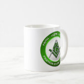 Masonic Mug Green Koffiemok (Voorkant rechts)