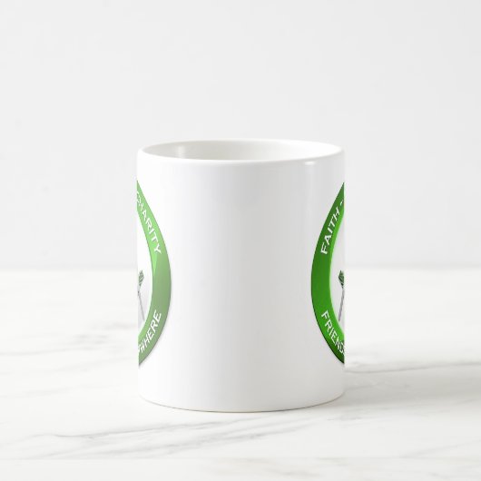 Masonic Mug Green Koffiemok (Center)