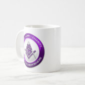 Masonic Mug Purple Koffiemok (Voorkant links)