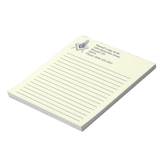 Masonic Note Pad Notitieblok (Linkerzijde)