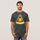 Masonic Past Master Emblem Jewel No Square T-shirt (Voorkant volledig)