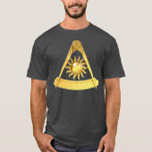 Masonic Past Master Emblem Jewel No Square T-shirt (Voorkant)
