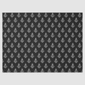 Masonic Pattern (zwart) Tissuepapier (Voorkant)