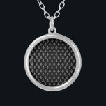 Masonic Pattern (zwart) Zilver Vergulden Ketting<br><div class="desc">Masonic Pattern (zwart)</div>