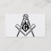 Masonic Personalized Visitekaartje (Achterkant)
