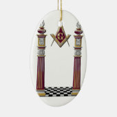 Masonic Pillars Keramisch Ornament (Rechts)