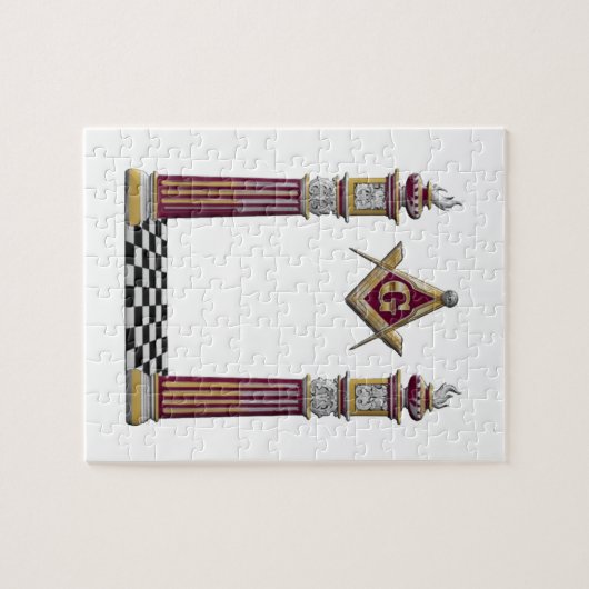 Masonic Pillars Legpuzzel (Horizontaal)