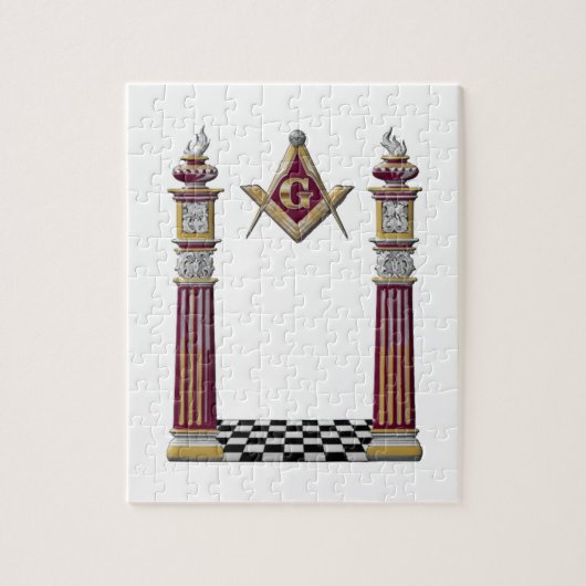 Masonic Pillars Legpuzzel (Verticaal)