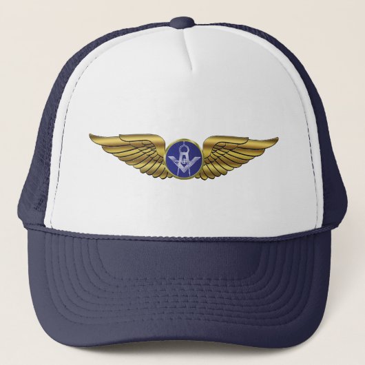 Masonic Pilots Wings Trucker Pet (Voorkant)