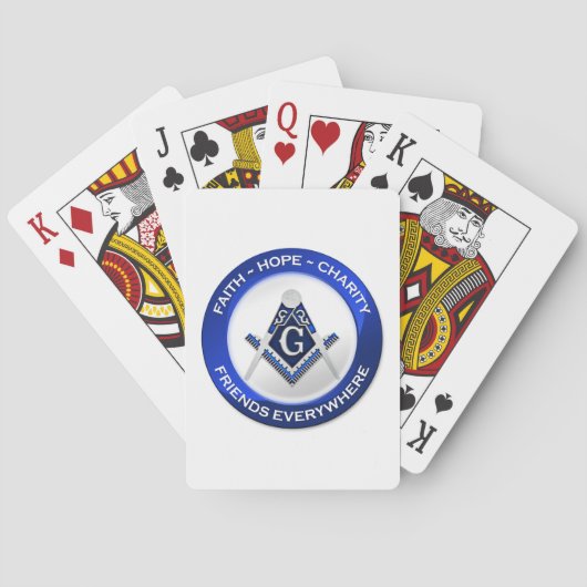 Masonic Playing Cards Pokerkaarten (Achterkant)