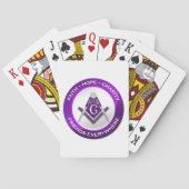 Masonic Playing Cards Purple Pokerkaarten (Achterkant)