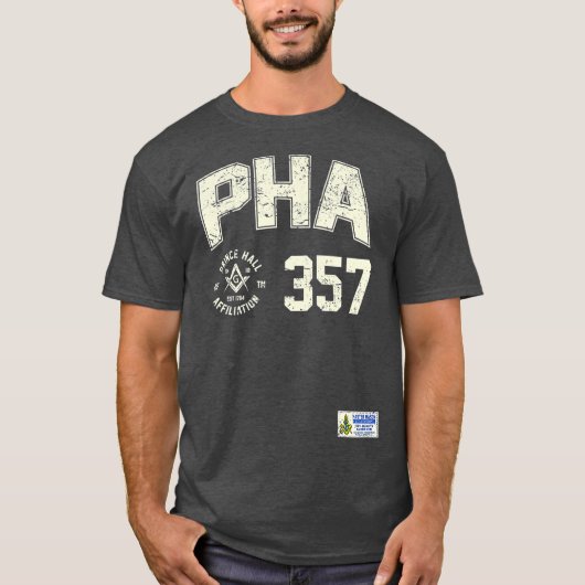 Masonic Prince Hall PHA 357 Sports Jersey Style T-shirt (Voorkant)