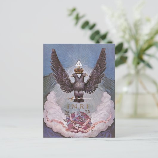  Masonic Print Briefkaart (Staand voorkant)