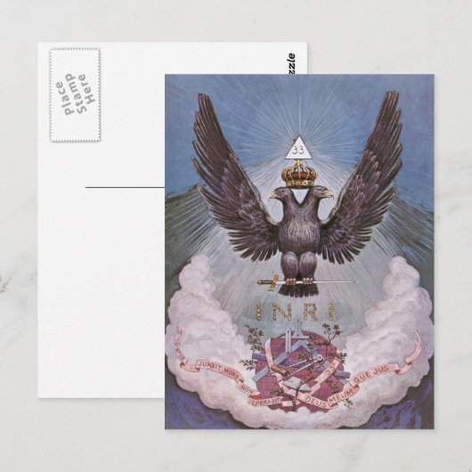  Masonic Print Briefkaart (Voorkant / Achterkant)