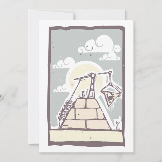 Masonic Pyramid-uitnodigingen Kaart (Voorkant)