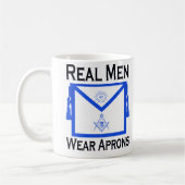 Masonic "Real Mannen Draag Aprons" mok (Links)