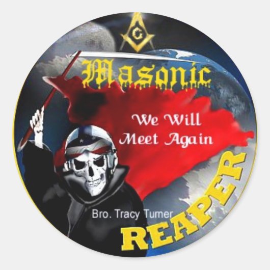 Masonic Reaper Stickers (Voorkant)