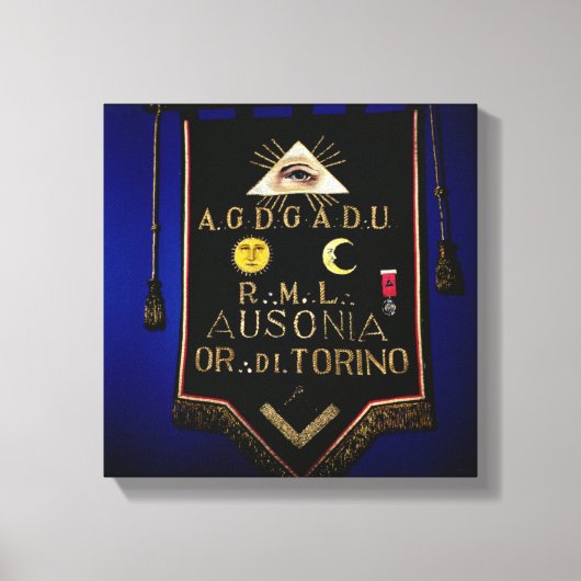 Masonic Regalia van de Orde van Turijn Canvas Afdruk (Voorkant)