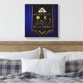 Masonic Regalia van de Orde van Turijn Canvas Afdruk (Insitu (Slaapkamer))