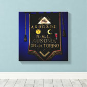 Masonic Regalia van de Orde van Turijn Canvas Afdruk (Insitu (Houten vloer))