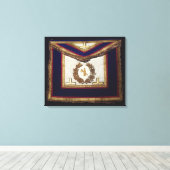 Masonic Regalia van de Orde van Turijn Canvas Afdruk (Insitu (Houten vloer))