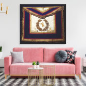Masonic Regalia van de Orde van Turijn Canvas Afdruk (Insitu (Woonkamer))