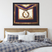 Masonic Regalia van de Orde van Turijn Canvas Afdruk (Insitu (Slaapkamer))