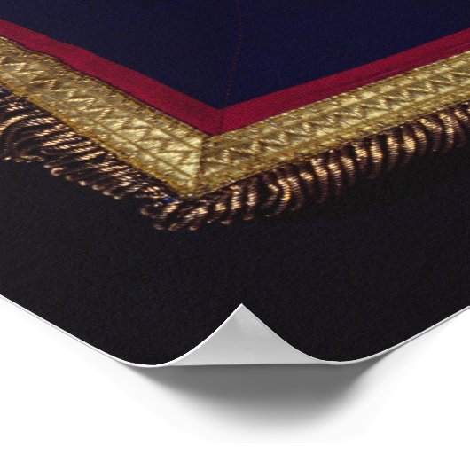 Masonic Regalia van de Orde van Turijn Poster (Hoek)