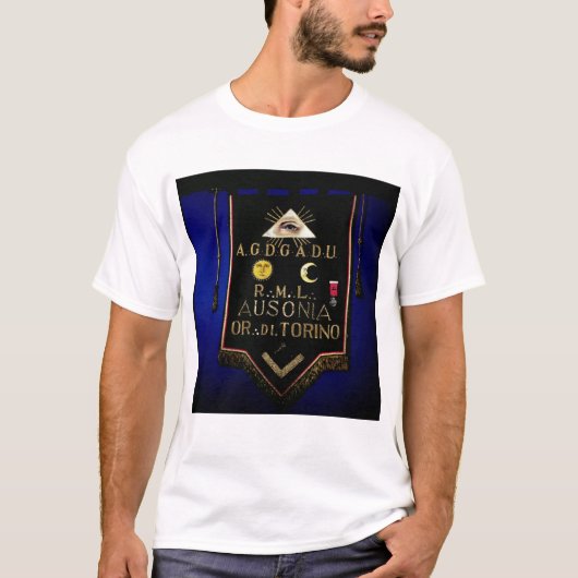 Masonic Regalia van de Orde van Turijn T-shirt (Voorkant)