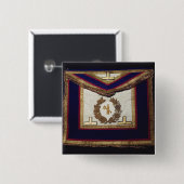 Masonic Regalia van de Orde van Turijn Vierkante Button 5,1 Cm (Voorkant /achterkant)