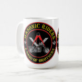 Masonic Riders Mok of stein (Voorkant links)