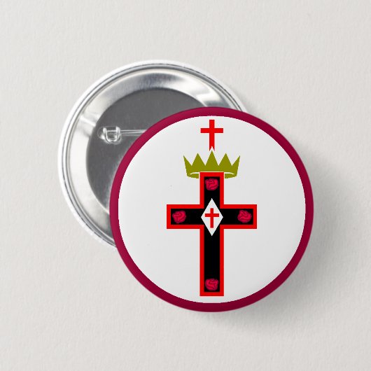 Masonic Rosikruisan Society Button (Voorkant /achterkant)